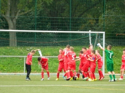 Ausgelassener Jubel nach Spielschluss