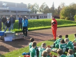 Dennis Tornieporth (früher KSV Hessen, heute St. Pauli) und Eric Agyemang (u. a. Erzgebirge Aue und Arminia Bielefeld)