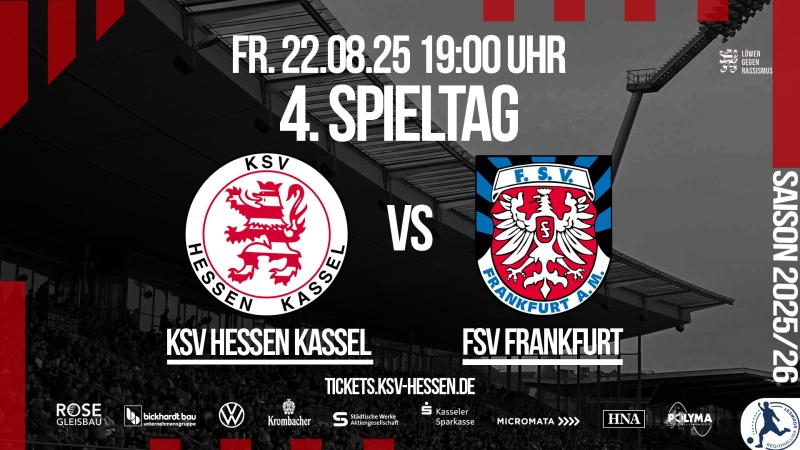 Jetzt Tickets für das nächste Heimspiel gegen den FSV Frankfurt holen