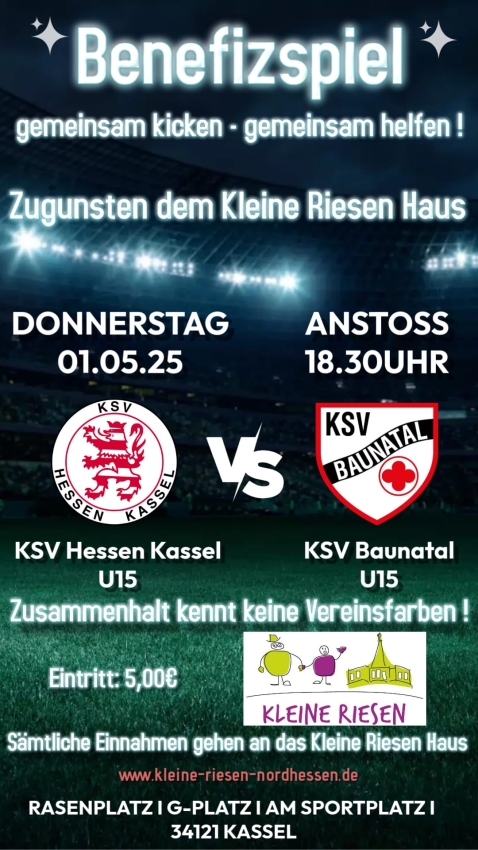 Benefizspiel KSV Hessen Kassel und KSV Baunatal