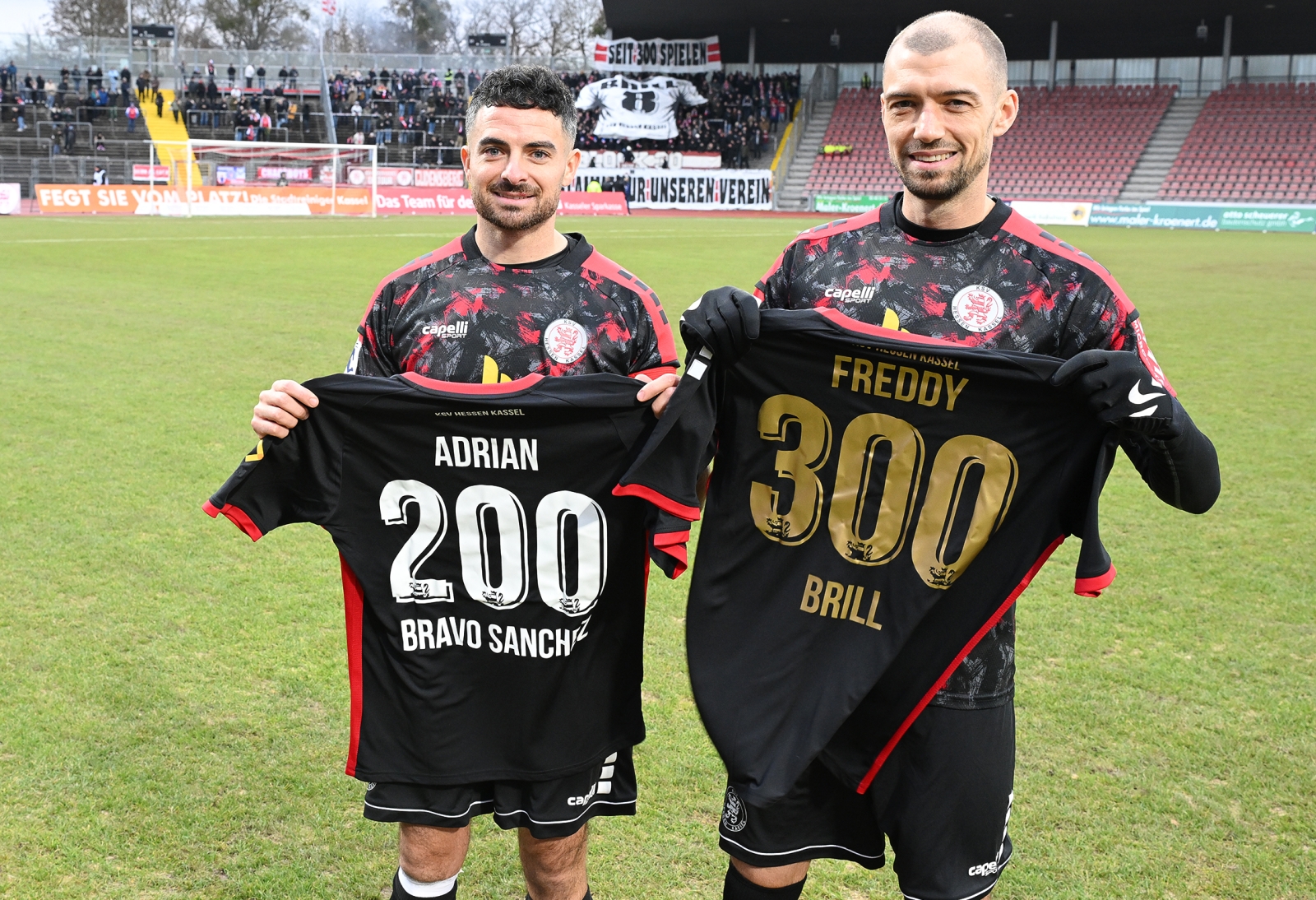 KSV Hessen Kassel, SV Sandhausen, Endstand 2:3, Jubiläum, Brill, Bravo Sanchez
