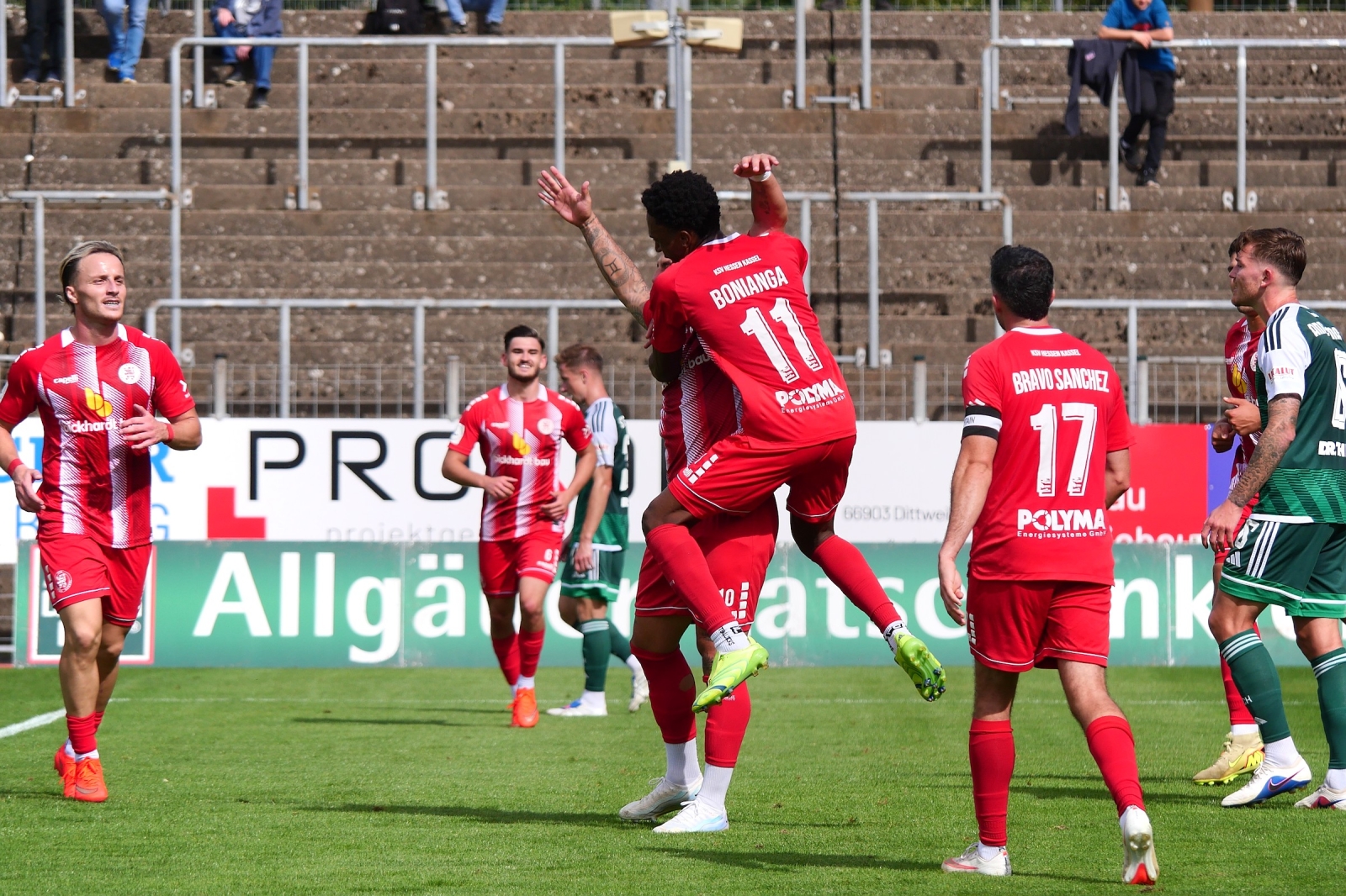 FC 08 Homburg - KSV Hessen Kassel, Torjubel FC 08 Homburg - KSV Hessen Kassel, Torjubel