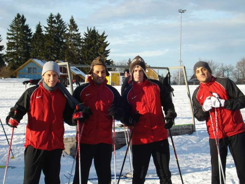 Vierer-Bande...Rene Ochs, Yusuf Barak, Kevin Woelk und Harez Habib