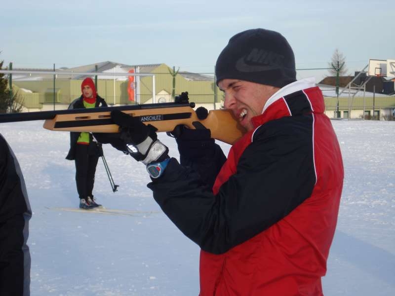 Daniel Möller war einer der besten beim Biathlon...treffsicher und flott auf den Skiern