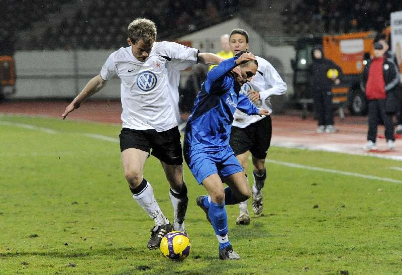 KSV Hessen - SV Darmstadt 98: Enrico Gaede und Florian Heussner