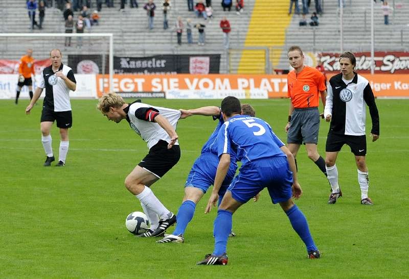 KSV Hessen Kassel - FC Bayern Alzenau: Sebastian Busch, Enrico Gaede, Kevin Wölk