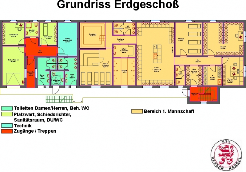 Funktionsgebäude Grundriss Erdgeschoß