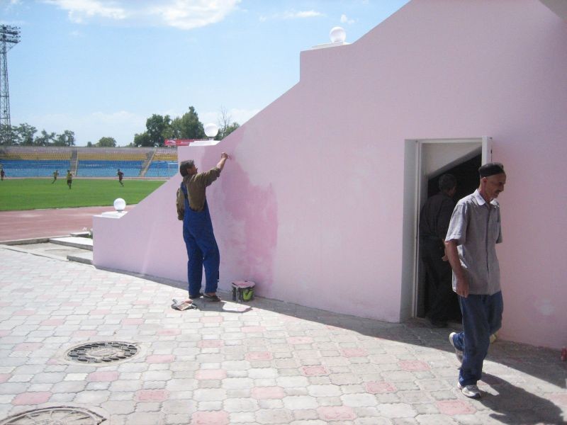 KSV Trainingslager Dushanbe/Tadschikistan: Sanierung des Stadions