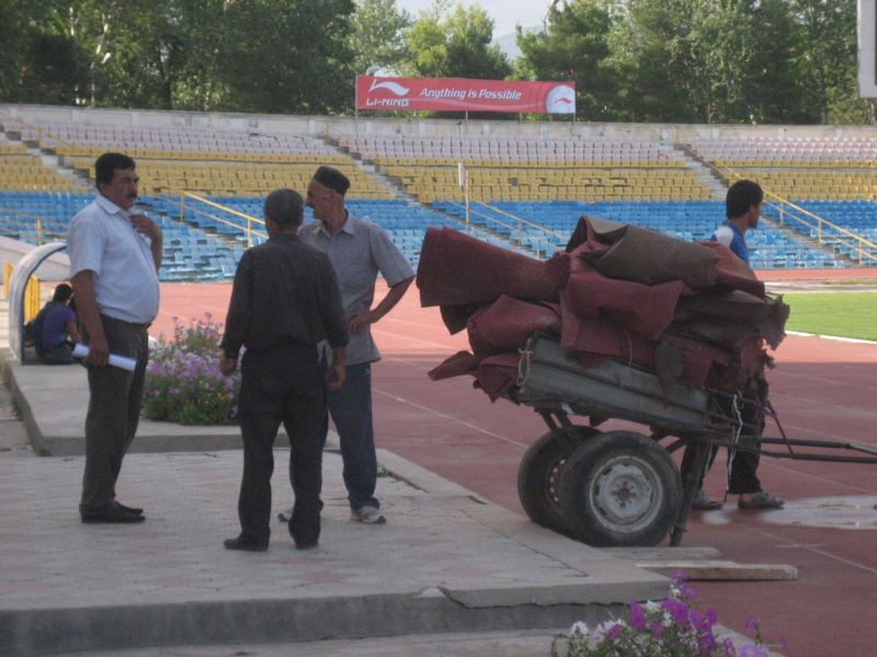 KSV Trainingslager Dushanbe/Tadschikistan: Sanierung des Stadions