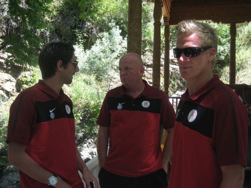 Trainingslager Dushanbe / Tadschikistan: Kai Koitka, Betreuer Uwe Heller, Sebastian Gundelach