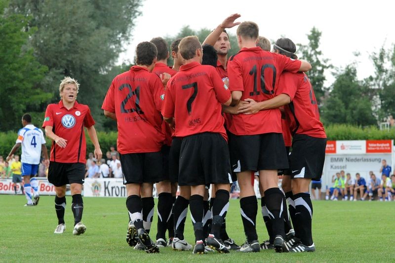 Kreispokalfinale OSC-Vellmar - KSV Hessen: Jubel