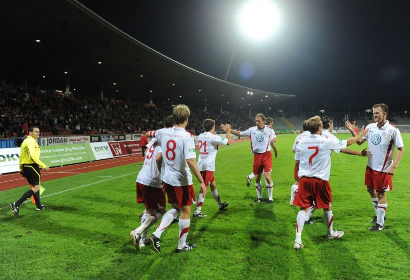 KSV Hessen - Eintracht Frankfurt II: Jubel