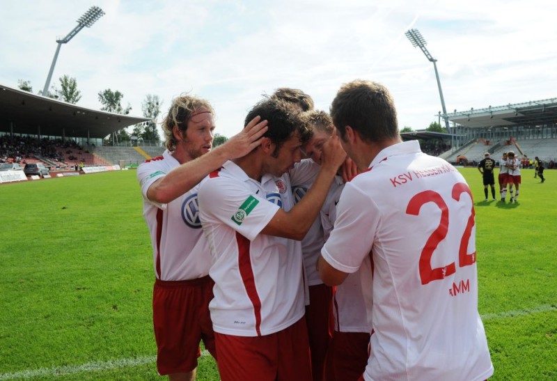 KSV Hessen - Wormatia Worms: Jubel