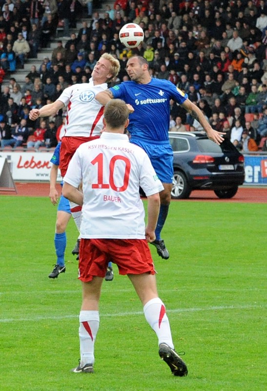 KSV Hessen - SV Darmstadt 98: Sebastian Gundelach, Thorsten Bauer