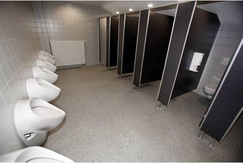 Die neuen Toiletten