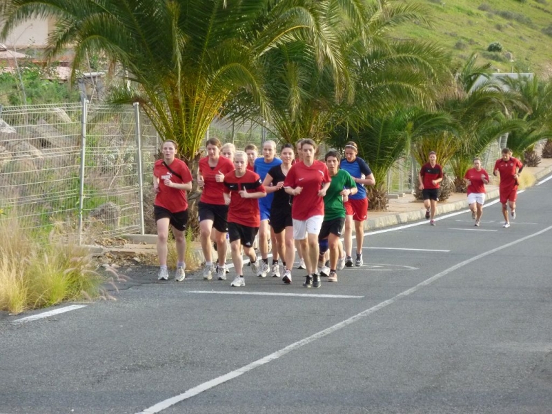 Frauen im Trainingslager auf Gran Canaria: Berglauf