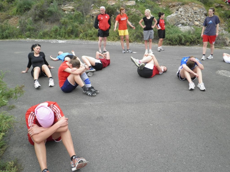 Frauen im Trainingslager auf Gran Canaria: Erschöpfung