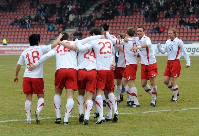 KSV Hessen - SC Freiburg II: Jubel