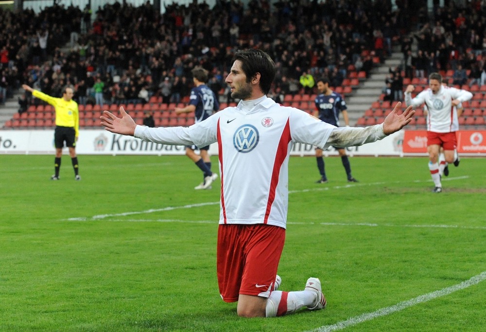 KSV Hessen - Offenbacher Kickers: Jubel, Kai Koitka