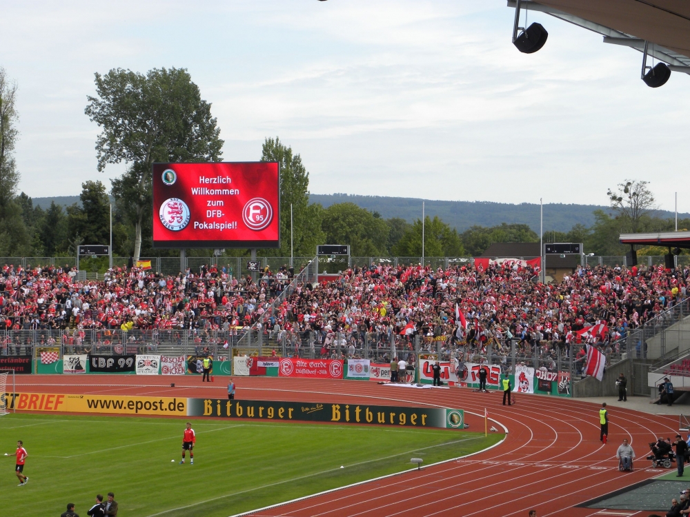 Videoleinwand / Anzeigentafelzum Spiel gegen Fortuna Düsseldorf