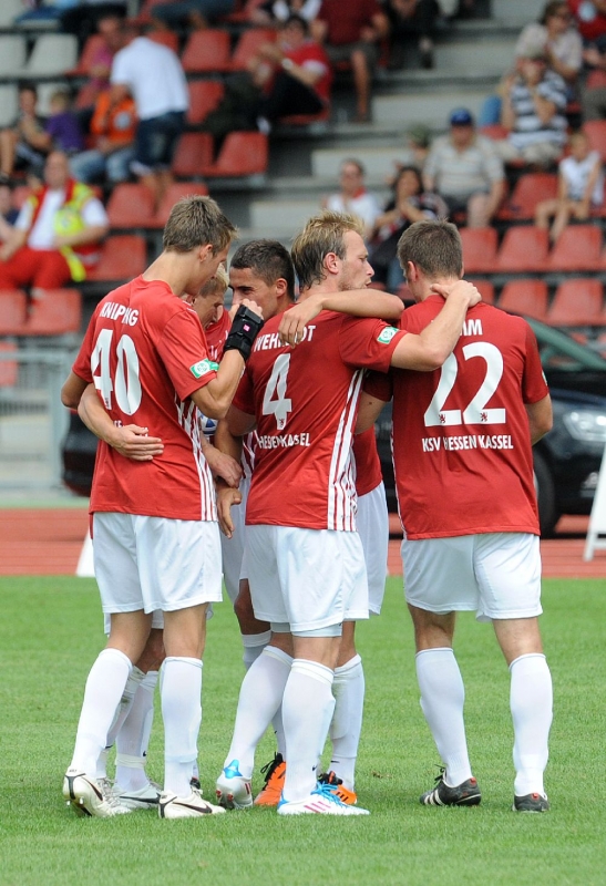 KSV Hessen - SC Freiburg II: Jubel