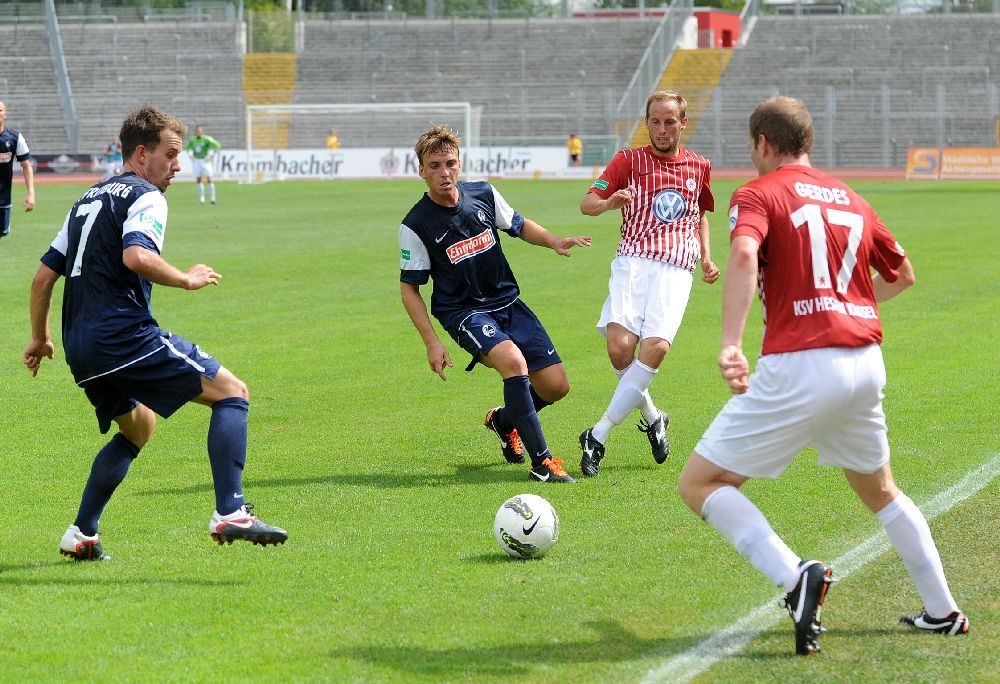 KSV Hessen - SC Freiburg II: Rene Ochs, Bernd Gerdes
