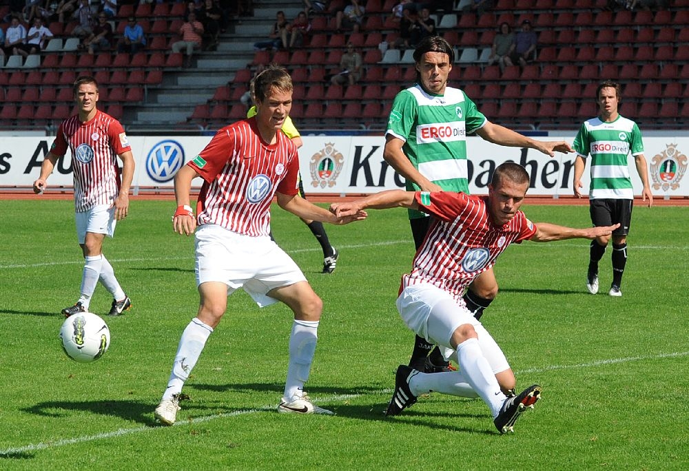 KSV Hessen - Greuther Fürth II: Tobias Damm, Tim Knipping, Patrick Wolf