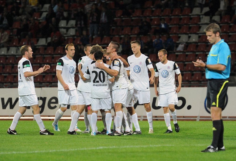 KSV Hessen - SC Pfullendorf: Jubel