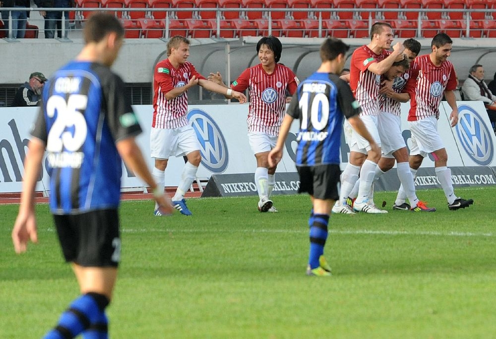 KSV Hessen - Waldhof Mannheim: Jubel