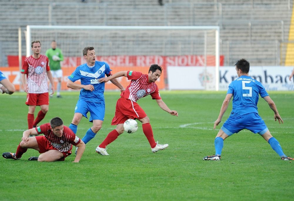 KSV Hessen Kassel, Karlsruhe SC II, Enrico Gaede, Tobias Damm, Christopher Nguyen