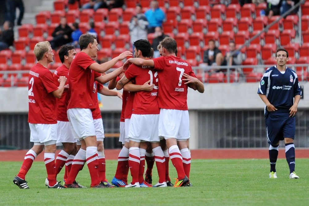 KSV Hessen Kassel, Erfurt, Testspiel, Jubel