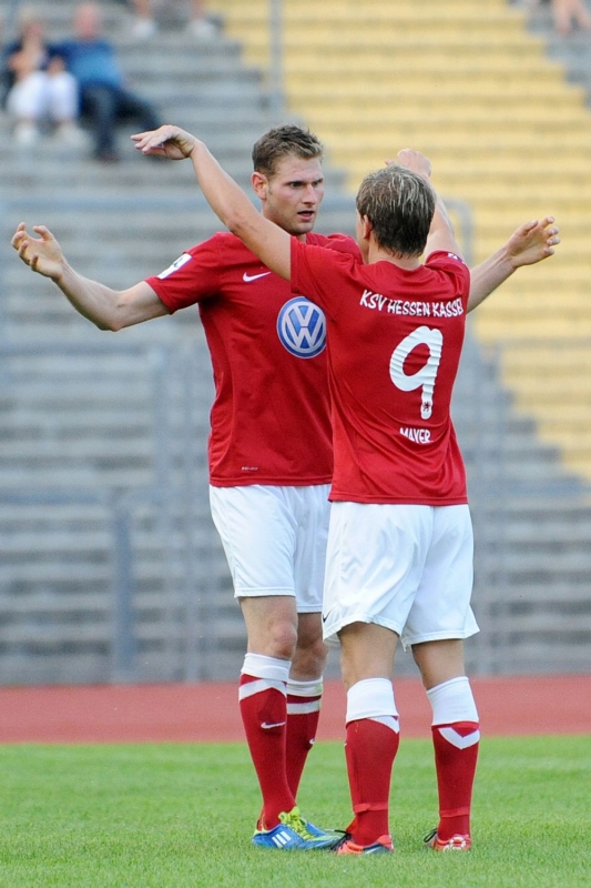 KSV Hessen Kassel, OSC Vellmar, Krombacher Pokal, Jubel, Ingmar Merle, Andreas Mayer