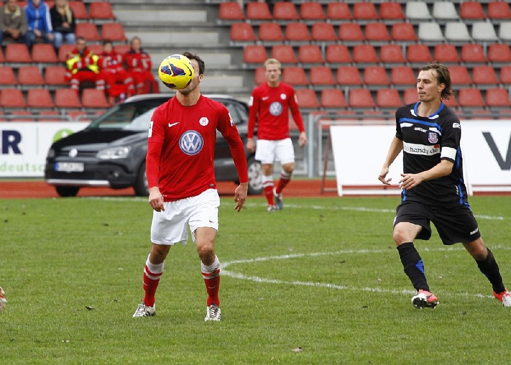 Tobias Becker war heute alles andere als Kopflos und spielte trotz Gesichtsverletzung weiter