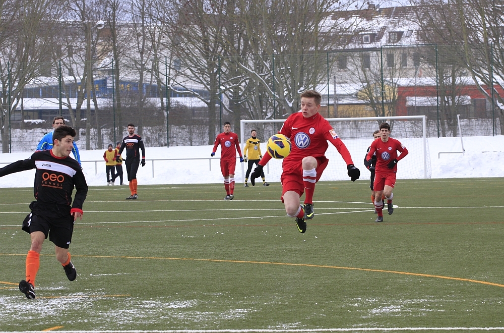 Trümner bei der Ballannahme