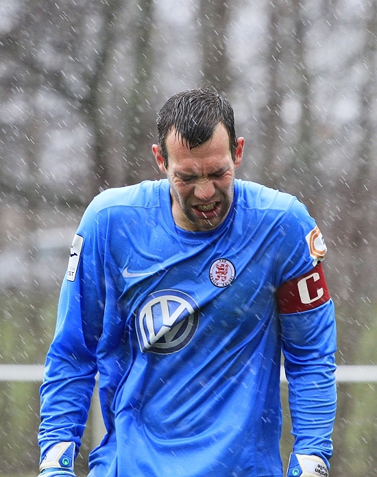 Carsten Nulle bei Starkregen