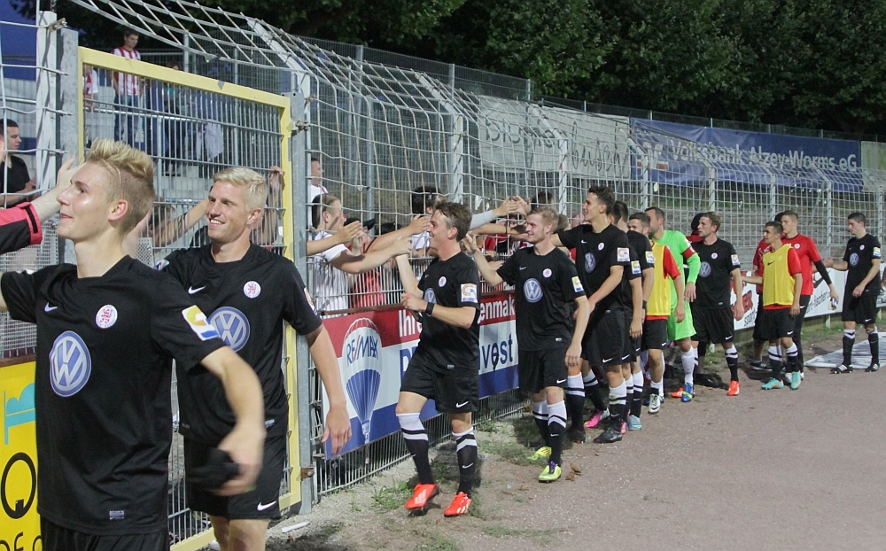 Der Dank an die Fans, bzw. an die Mannschaft