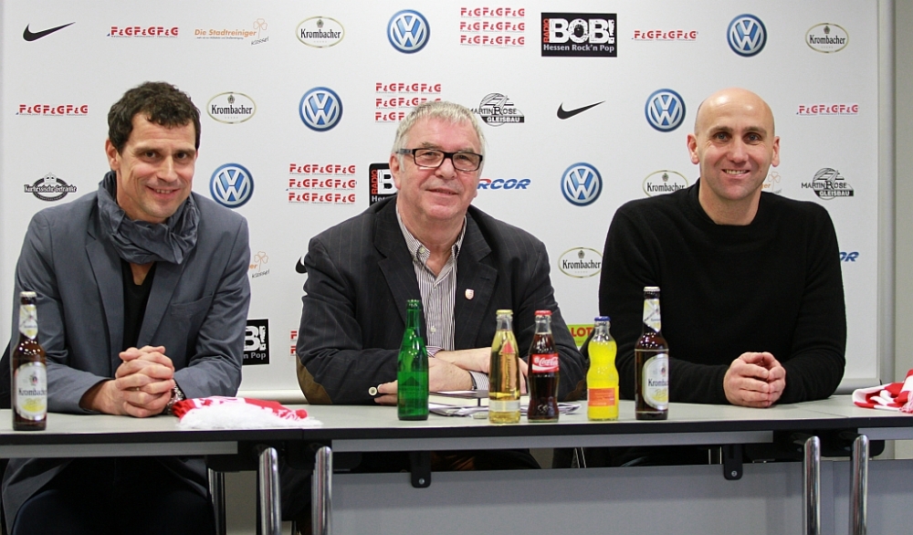 PK Trainervorstellung Matthias Mink, Hans- Jochem Weikert und Andre Schubert