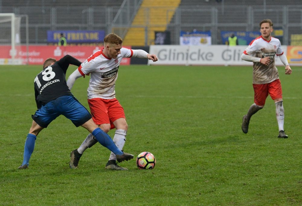 KSV Hessen Kassel, 1. FC Saarbrücken, Endstand 0:0, Nicolai Lorenzoni, Tim Philipp Brandner