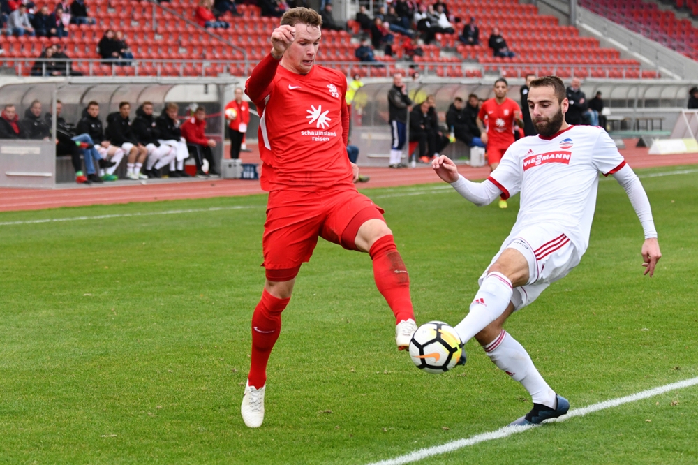 Lotto Hessenliga 2018/2019, KSV Hessen Kassel, FC Ederbergland, Endstand 4:1, Jan-Philipp Häuser (KSV Hessen Kassel)