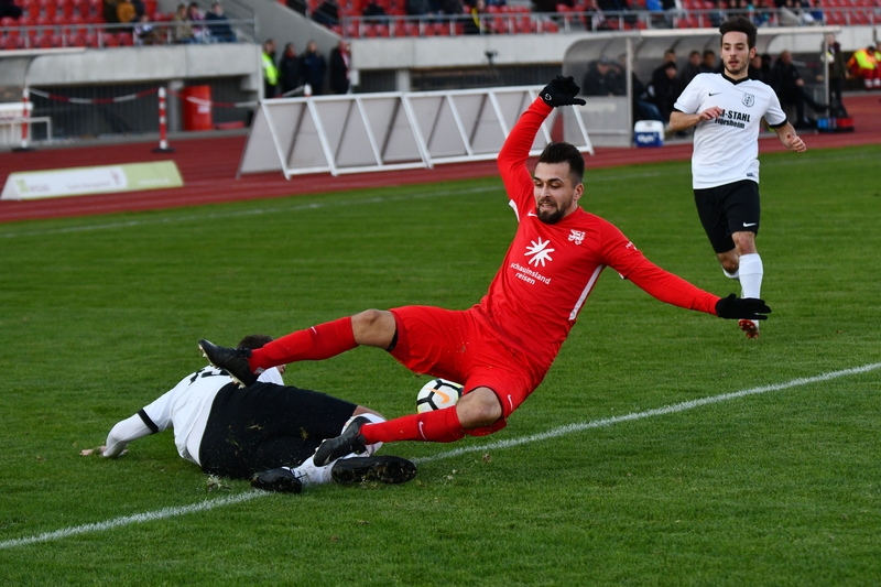 Lotto Hessenliga 2018/2019, KSV Hessen Kassel, FC Eddersheim, Endstand 3:0, Marco Dawid (KSV Hessen Kassel)