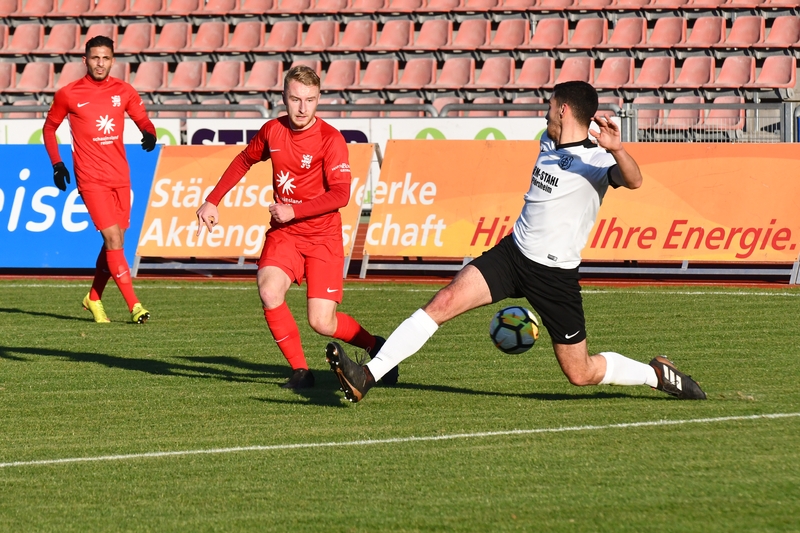 Lotto Hessenliga 2018/2019, KSV Hessen Kassel, FC Eddersheim, Endstand 3:0, Janik Ziegler (KSV Hessen Kassel)