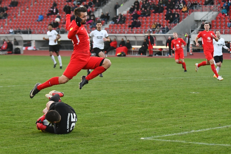 Lotto Hessenliga 2018/2019, KSV Hessen Kassel, FC Eddersheim, Endstand 3:0, Marco Dawid (KSV Hessen Kassel)