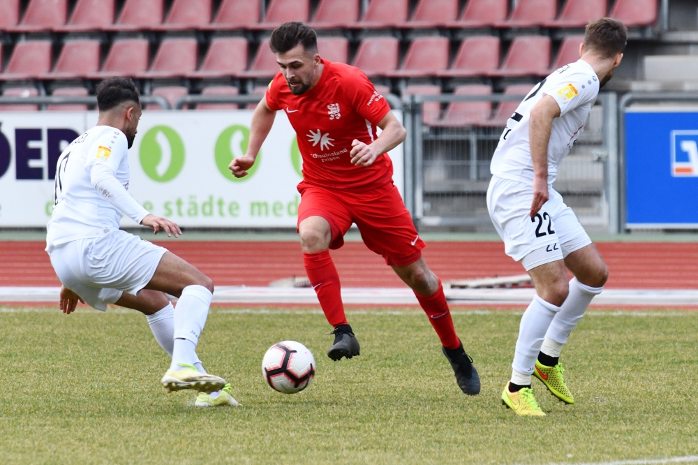 Lotto Hessenliga 2018/2019, KSV Hessen Kassel, FC Giessen, Endstand 0:0, Marco Dawid (KSV Hessen Kassel)