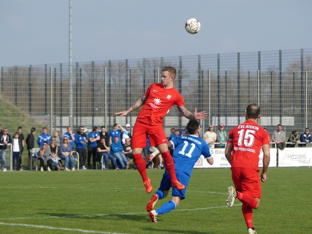 Lotto Hessenliga 2018/2019, VfB Ginsheim, KSV Hessen Kassel, Endstand 2:4