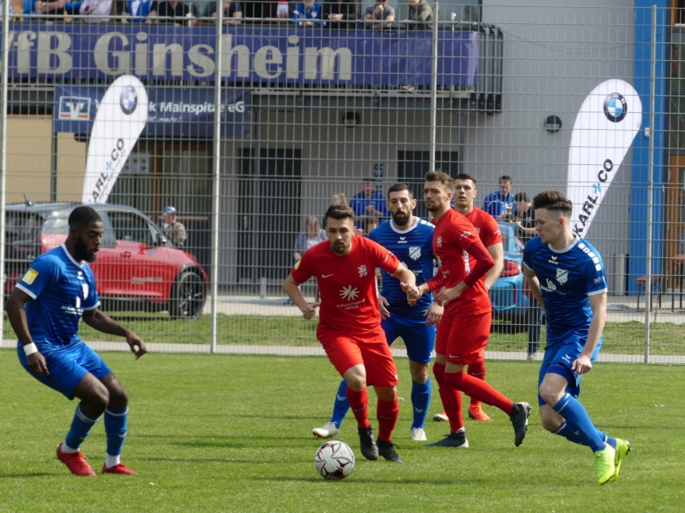 Lotto Hessenliga 2018/2019, VfB Ginsheim, KSV Hessen Kassel, Endstand 2:4