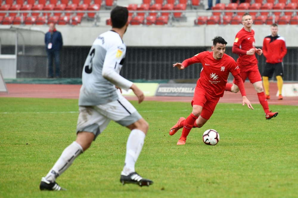 Lotto Hessenliga 2018/2019, KSV Hessen Kassel, SC Waldgirmes, Endstand 2:2, Joannis Mitrou (KSV Hessen Kassel)