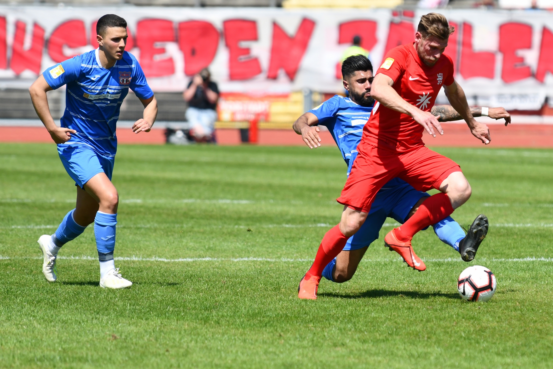 Lotto Hessenliga 2018/2019, KSV Hessen Kassel, Türk Gücü Friedberg, Endstand 4:0, Sebastian Schmeer (KSV Hessen Kassel)