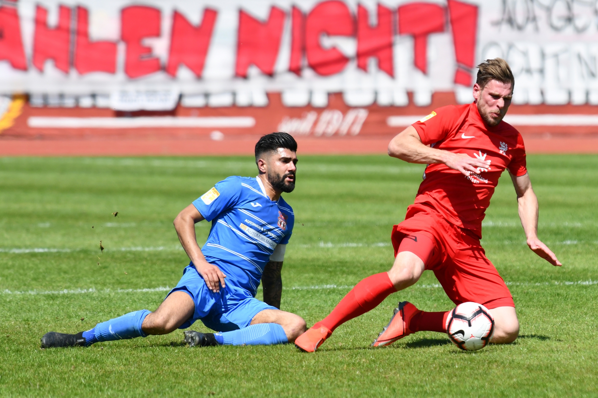 Lotto Hessenliga 2018/2019, KSV Hessen Kassel, Türk Gücü Friedberg, Endstand 4:0, Sebastian Schmeer (KSV Hessen Kassel)