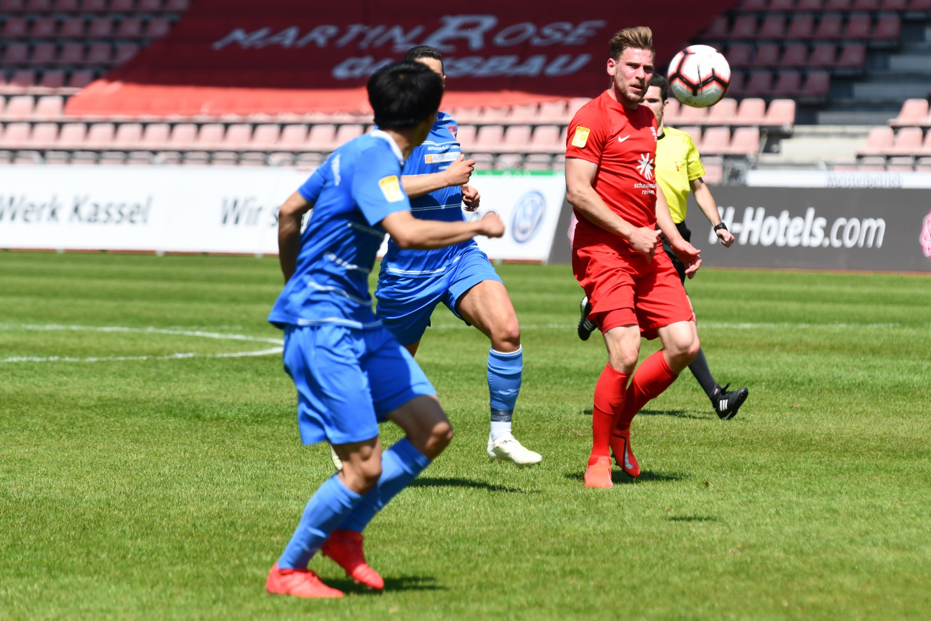 Lotto Hessenliga 2018/2019, KSV Hessen Kassel, Türk Gücü Friedberg, Endstand 4:0, Sebastian Schmeer (KSV Hessen Kassel)