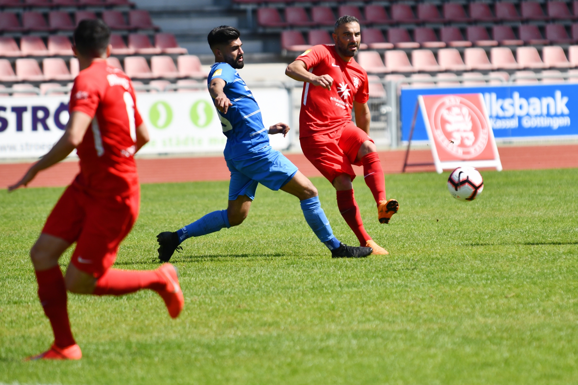 Lotto Hessenliga 2018/2019, KSV Hessen Kassel, Türk Gücü Friedberg, Endstand 4:0, Mahir SaglÄ±k (KSV Hessen Kassel)